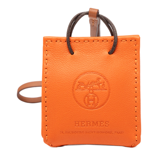 Hermes Other - Pre-Loved Hermes Milo Lambskin and Swift Shopping Bag Charm